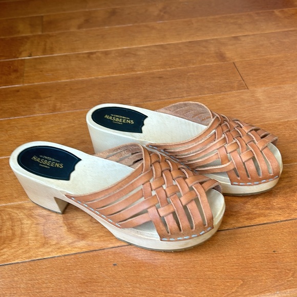 Swedish Hasbeens Monika Braided Platform Clog Size Euro 40 - Picture 4 of 11